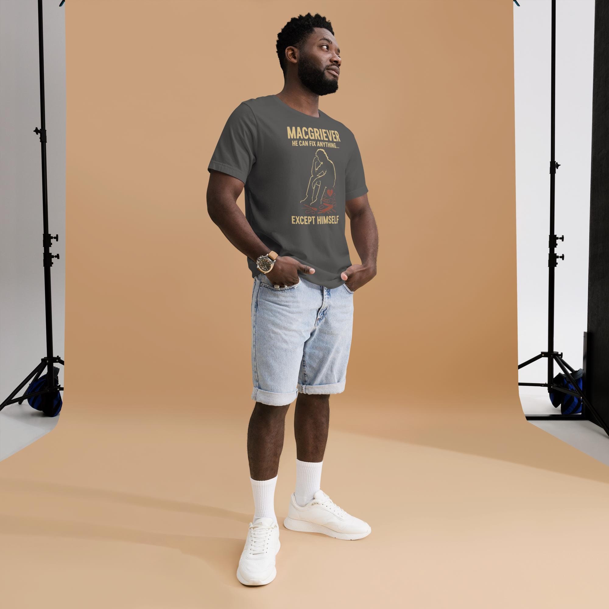 MacGriever Dark Humor Tee "He Can Fix Anything by R²