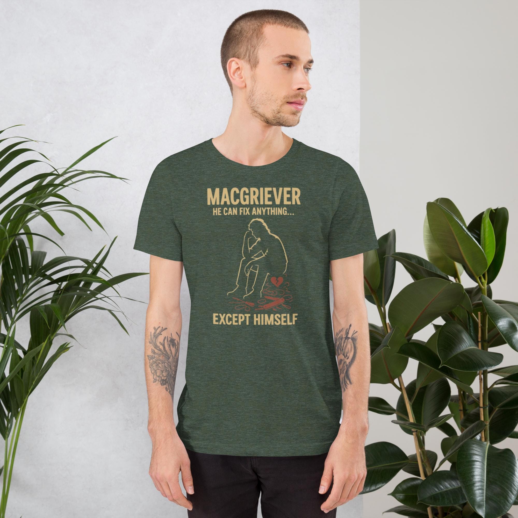 MacGriever Dark Humor Tee "He Can Fix Anything additional view 1