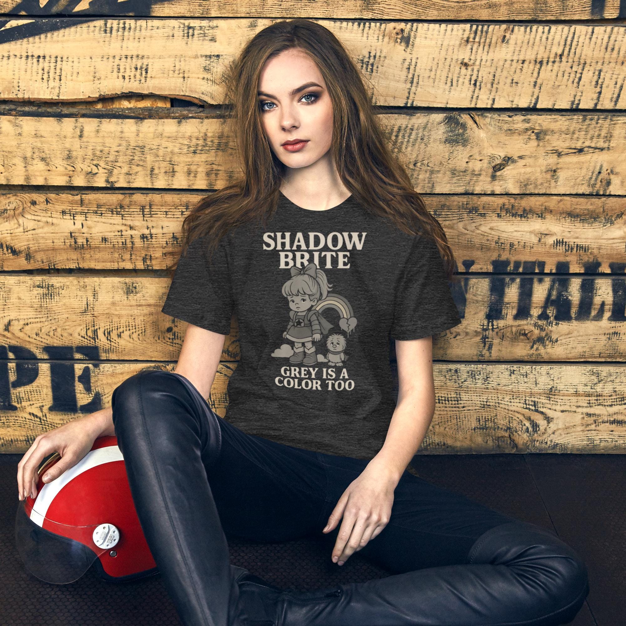 Shadow Brite Sadcore Nostalgia Tee "Grey Is a Color Too" by R²