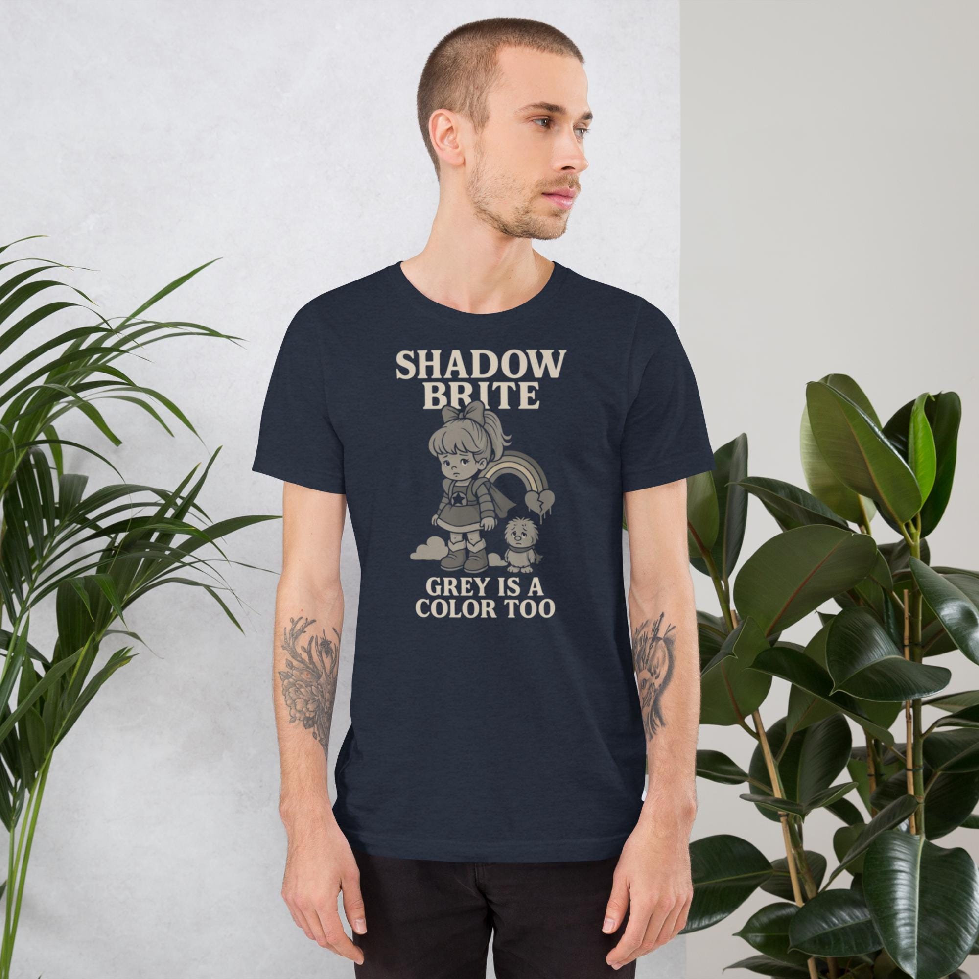 Shadow Brite Sadcore Nostalgia Tee "Grey Is a Color Too" additional view 1