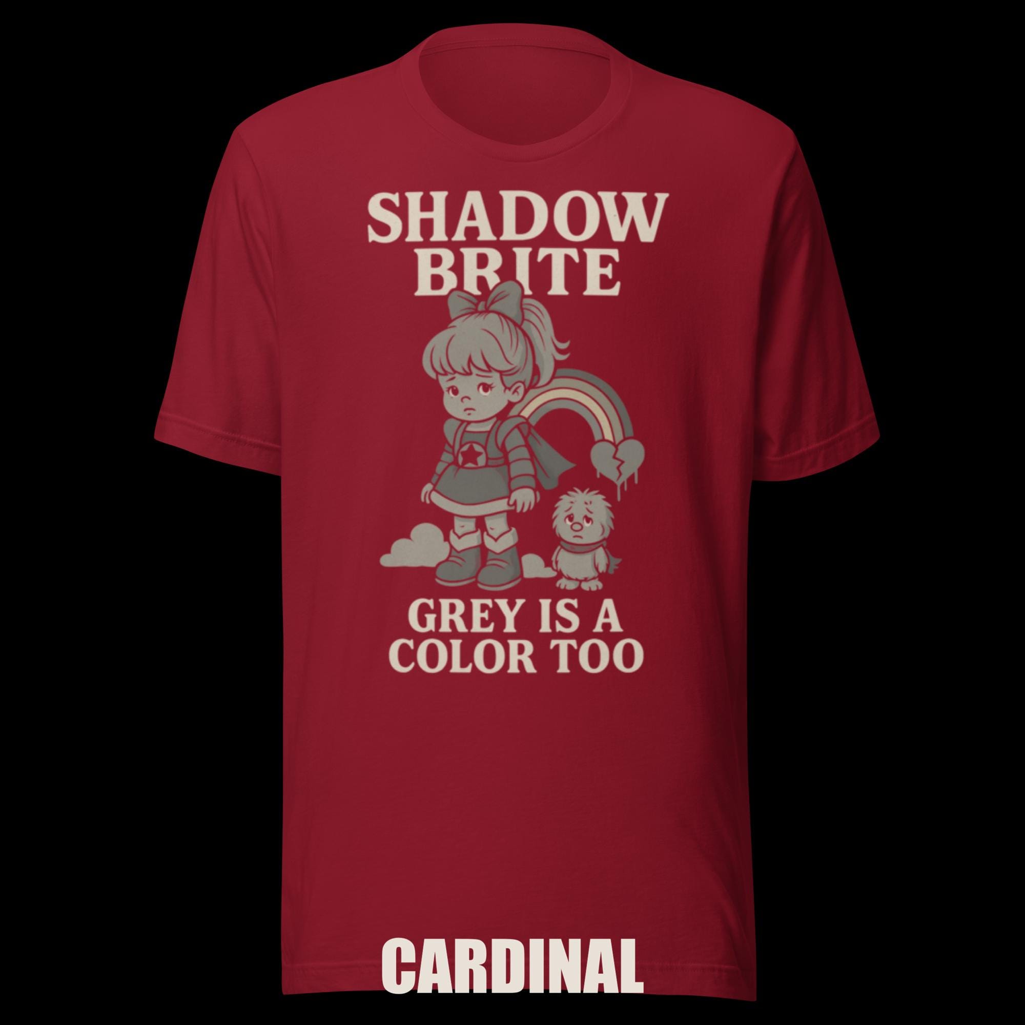 Shadow Brite Sadcore Nostalgia Tee "Grey Is a Color Too" additional view 3