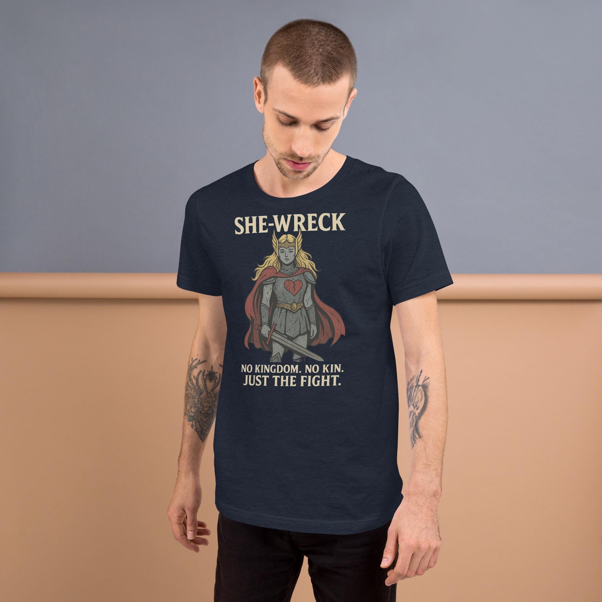 Shirt for the Broken but Unbowed "She-Wreck: No Kingdom, No Kin, Just the Fight" additional view 1
