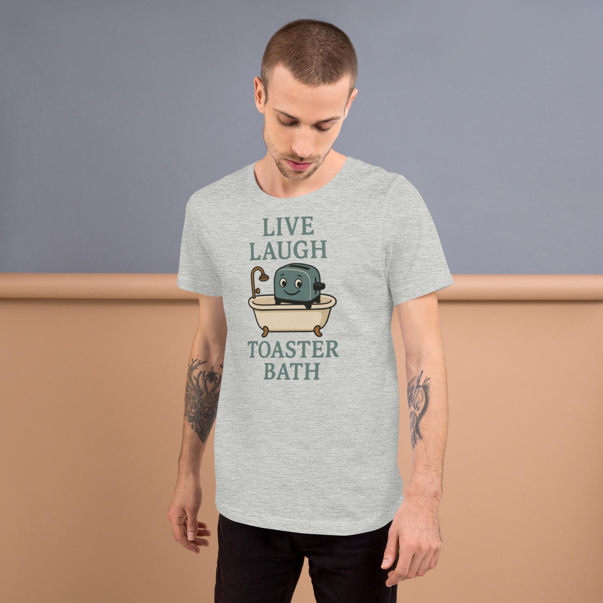 Mental Health Tee "Live Laugh Toaster Bath" additional view 1