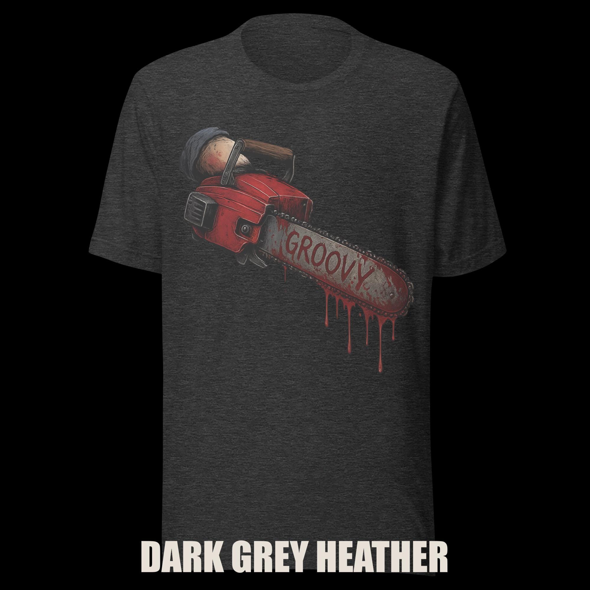 Groovy Chainsaw T-Shirt: Cult Classic Horror Parody Tee additional view 3
