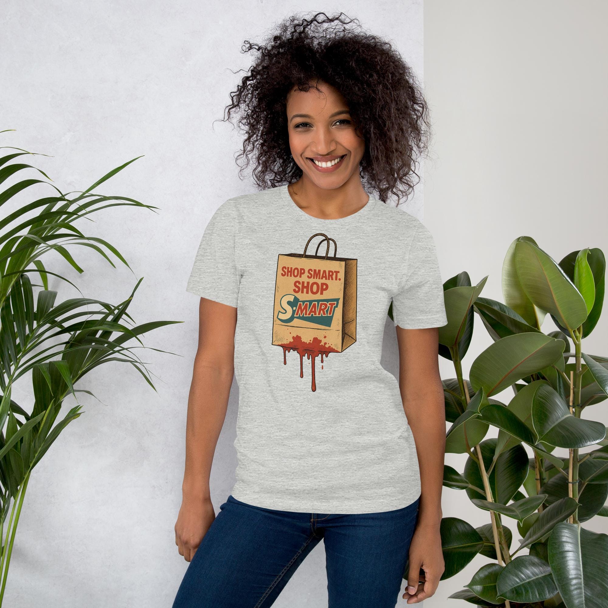 Shop Smart S-Mart Shirt: Retro Horror Parody Graphic Tee by R²