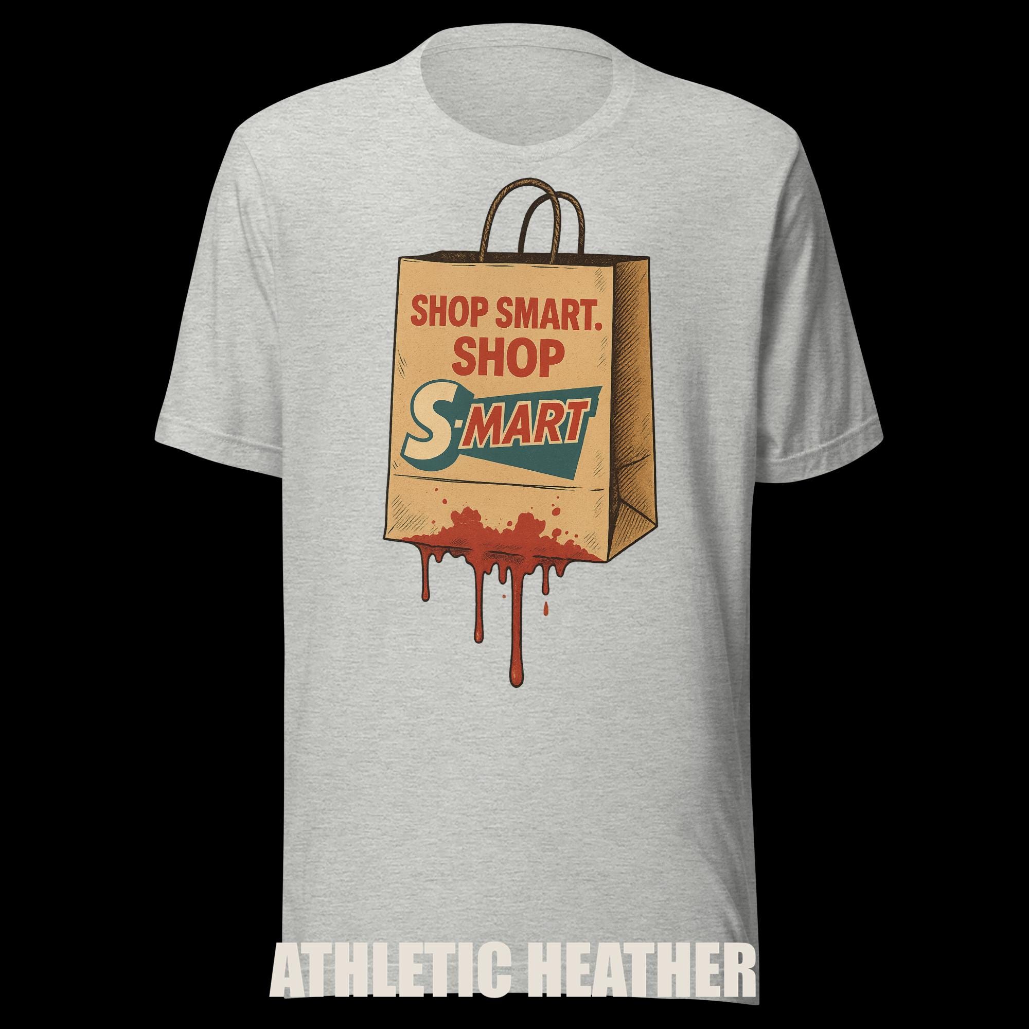 Shop Smart S-Mart Shirt: Retro Horror Parody Graphic Tee additional view 2