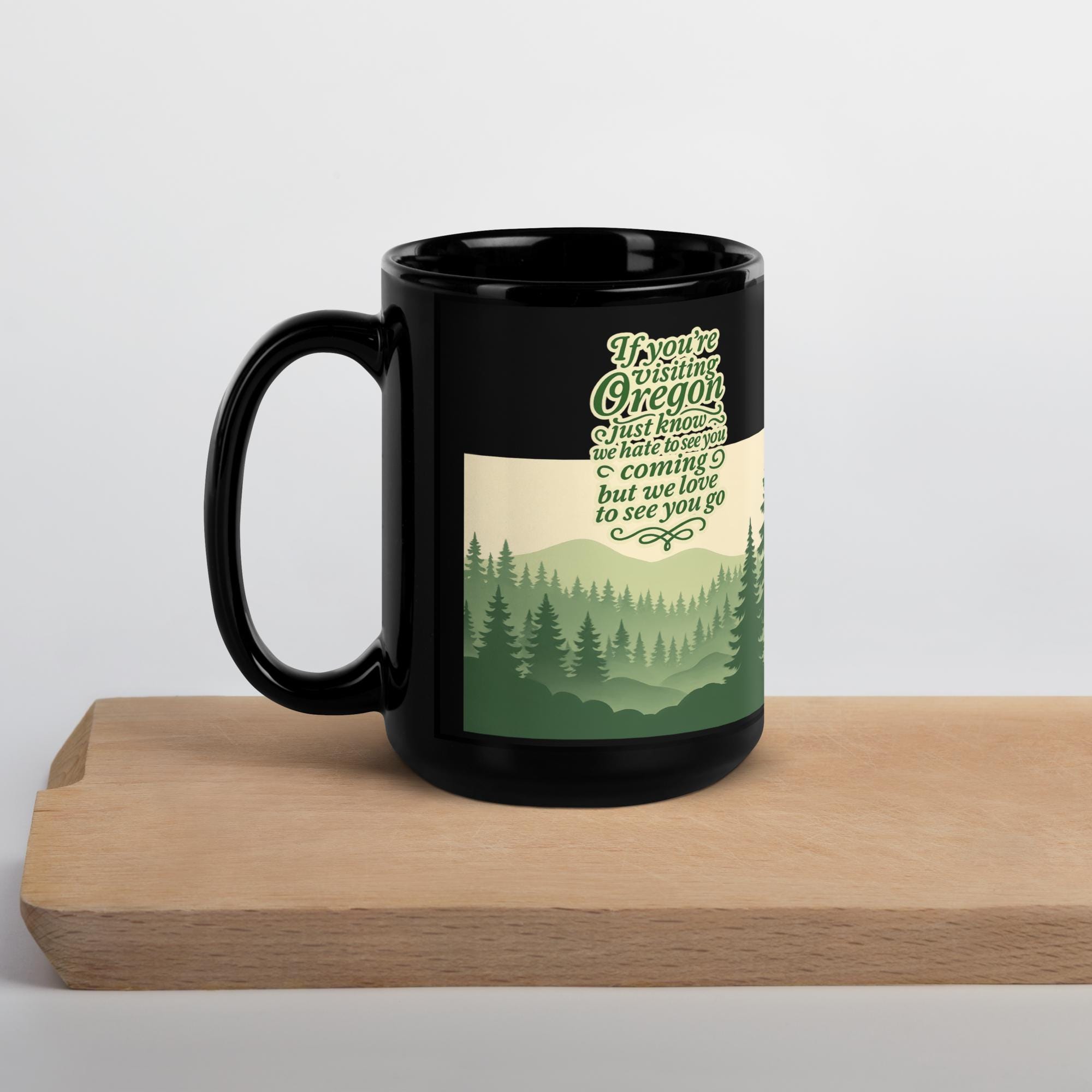 Oregon Black Mug additional view 2