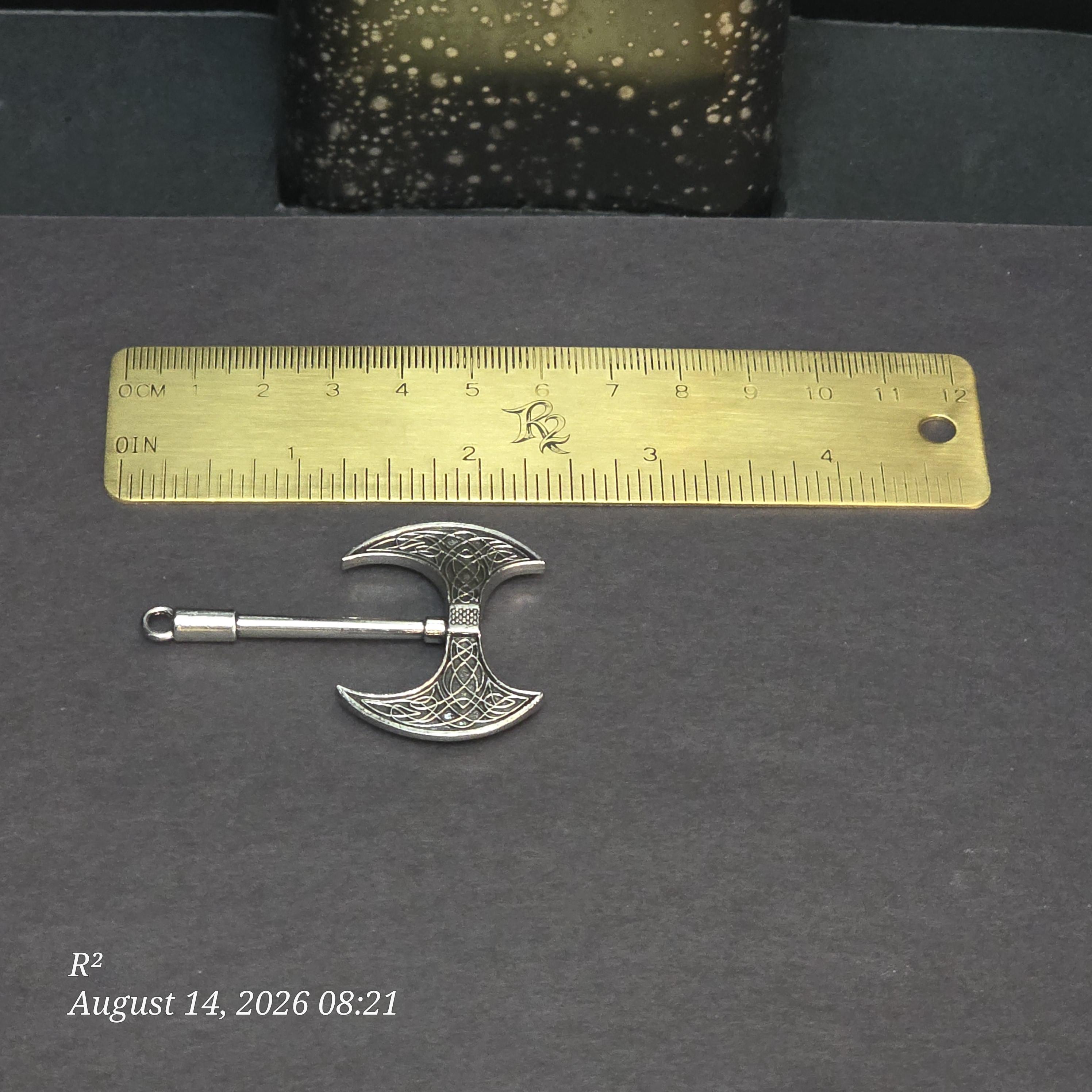 Wyrdweave Axe Dangle Plug Earrings additional view 3