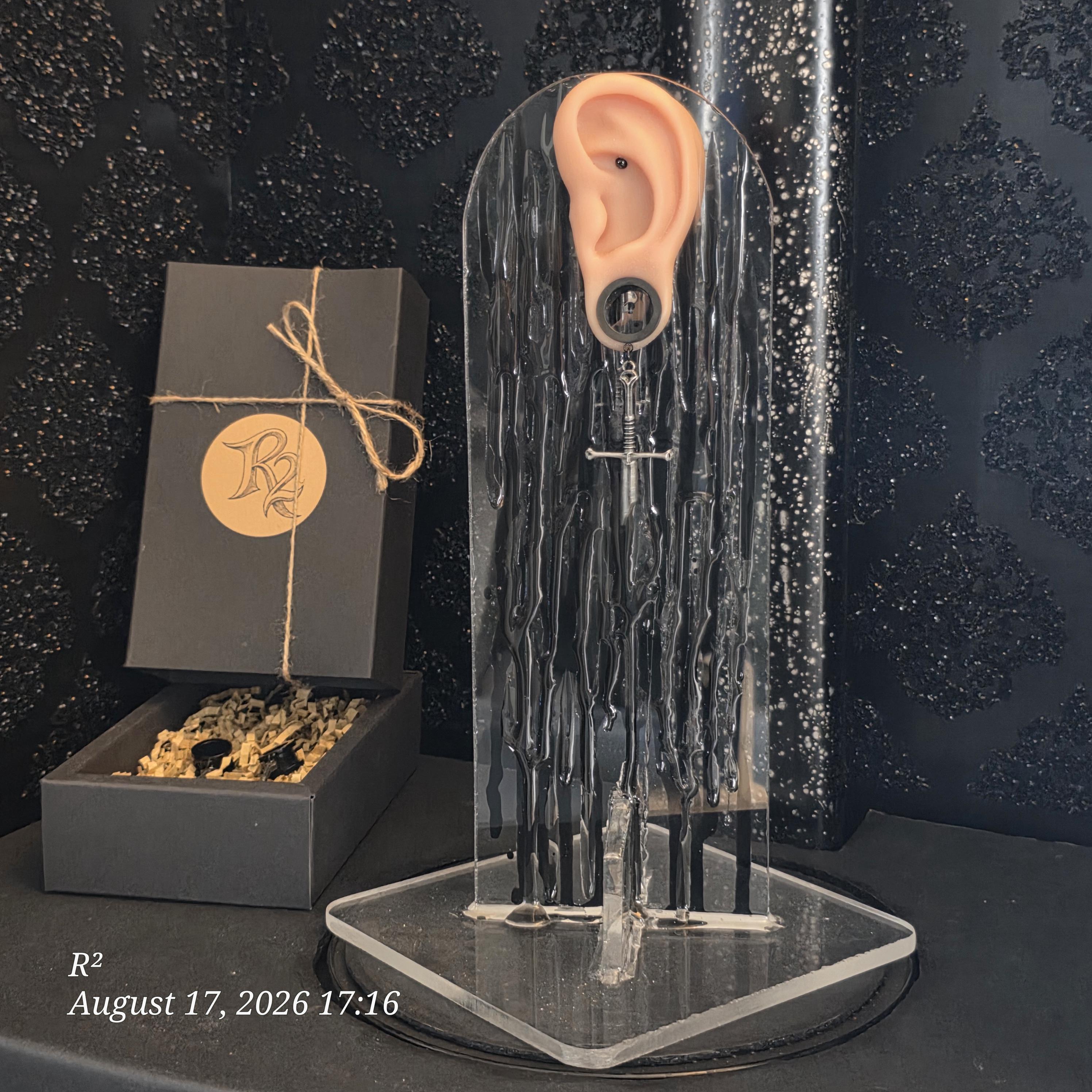 Shards of Narsil Inspired Dangle Plug Earrings by R²